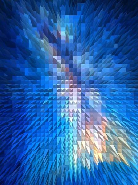 Açık mavi, çizgili sarı vektör şablonu ve soyut tarzda üçgenler. Kartvizitler için bulanık tasarım.