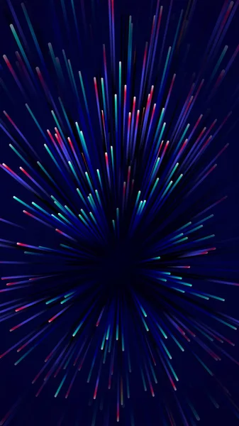 Colorful Fireworks Tech Style Abstract Background — Stock Photo, Image