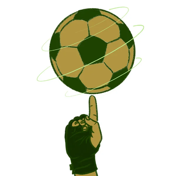 Διανυσματική Εικόνα Μιας Μπάλας Ποδοσφαίρου — Φωτογραφία Αρχείου