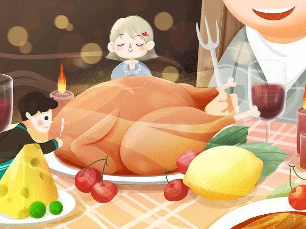 Vektör çizimi, mutlu ailenin düz tasarımı