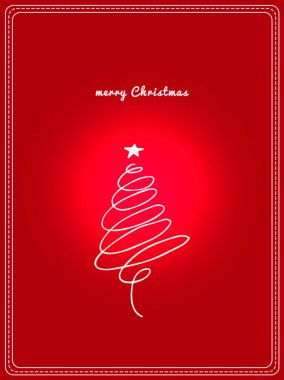 Kırmızı kurdeleli ve yıldızlı Noel ağacı