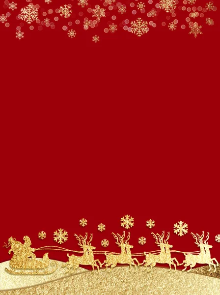 Weihnachten Hintergrund Mit Schneeflocken Und Sternen — Stockfoto