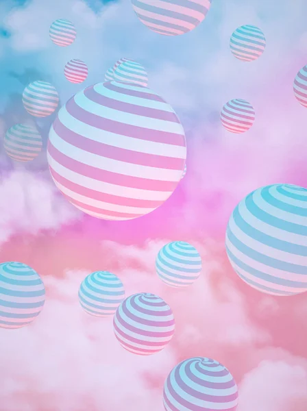 Renkli dairelere sahip soyut arkaplan