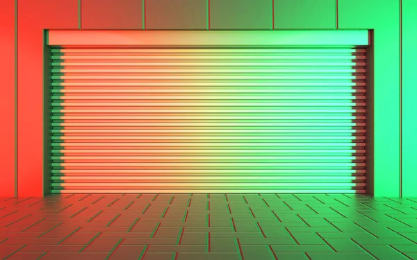 Kolorowe Neony Tło Światła Renderowanie — Zdjęcie stockowe
