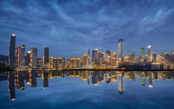 Schönes Architektonisches Gebäude Hongkong Stadt Bei Sonnenuntergang — Stockfoto