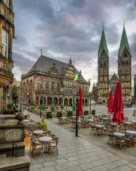 Bremen, Bremen, Almanya 'nın eski şehrin güzel manzarası