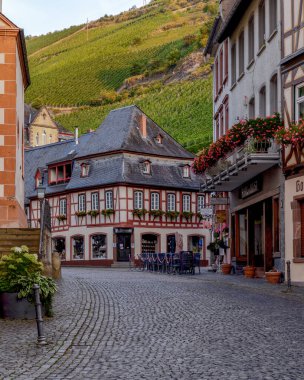 Bacharach, Rhineland-Palatinate, Almanya 'nın eski şehir manzarası