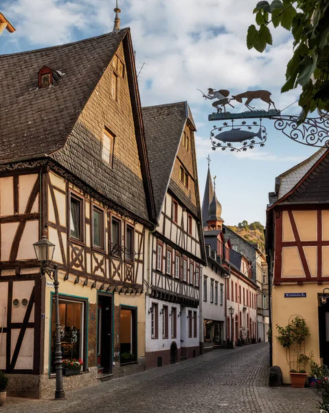 도시의 오래된 Bacharak Rhineland Palatinate — 스톡 사진