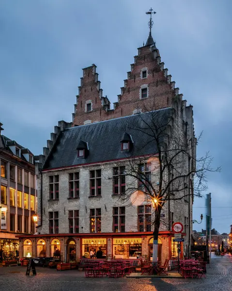 Edificios Históricos Calles Malinas Bélgica — Foto de Stock