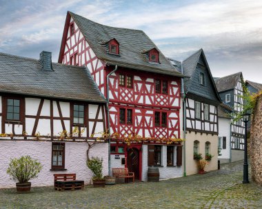 Limburg 'daki eski kasaba meydanı ve Hessen, Almanya