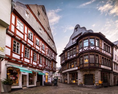 Limburg 'daki eski kasaba meydanı ve Hessen, Almanya