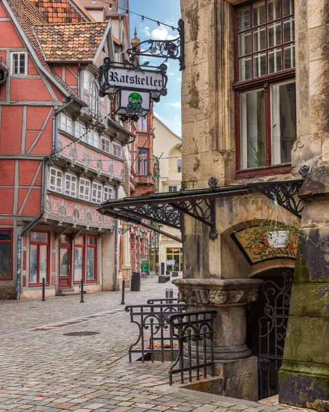 Ciytscape of the Unesco World Heritage Quedlinburg, Saksonya-Anhalt, Almanya