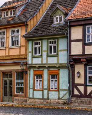 Güzel Unesco Dünya Mirası, Quedlinburg, Saksonya-Anhalt, Almanya
