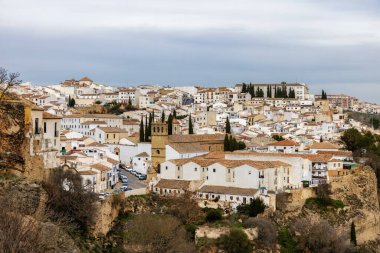 Ronda, Malaga, Endülüs ve İspanya 'nın panoramik manzarası