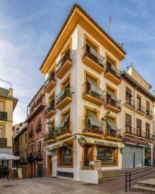 Granada, Endülüs, İspanya 'da resim gibi bir şehir.