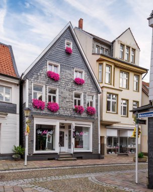 Essen Kettwig, NRW, Almanya 'da sokak tabelası olan bir sokak.