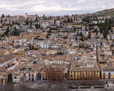 Granada 'nın güzel manzarası, Endülüs, İspanya