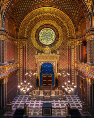 Prag 'daki İspanyol Sinagogu' nun içi