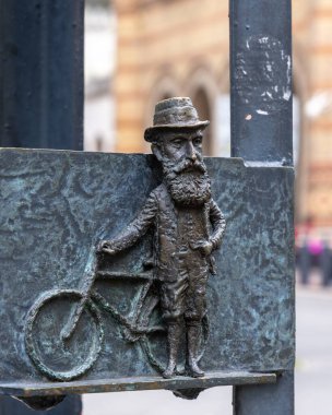 Macaristan, Budapeşte 'deki adamın mini heykeli