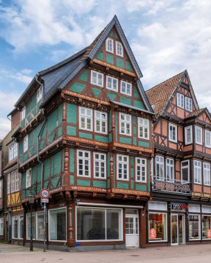 Old houses in the city of Celle, Lower Saxony, Germany clipart