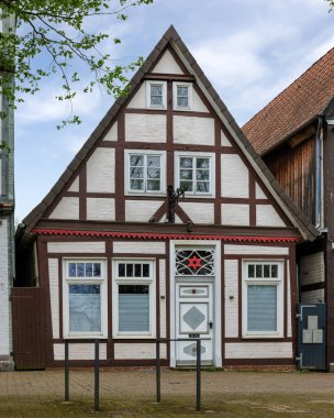 Peri masalı Celle 'in Almanya' daki eski kasabası