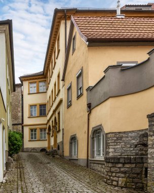 Marktbreit, Bavyera, Almanya 'nın pitoresk eski kenti