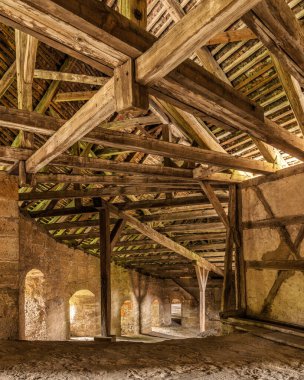 Antik Rothenburg Kalesi ob der Tauber