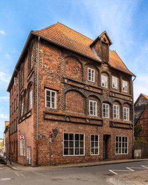 Almanya 'nın Lneburg kentinin manzarası