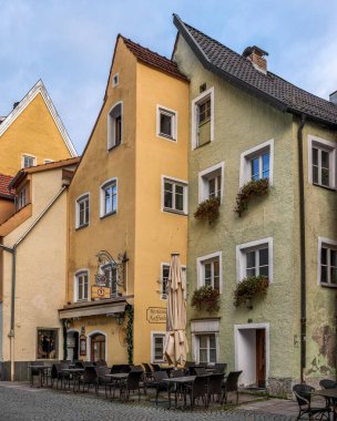 Fussen, Bavyera, Almanya 'daki güzel eski kasaba