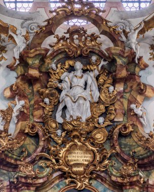 Wies, Bavyera, Almanya 'daki Sakatlanmış Kurtarıcının Hac Kilisesi