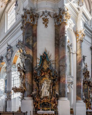 Ottobeuren, Bavyera, Almanya 'daki Basilica St. Alexander ve Theodore