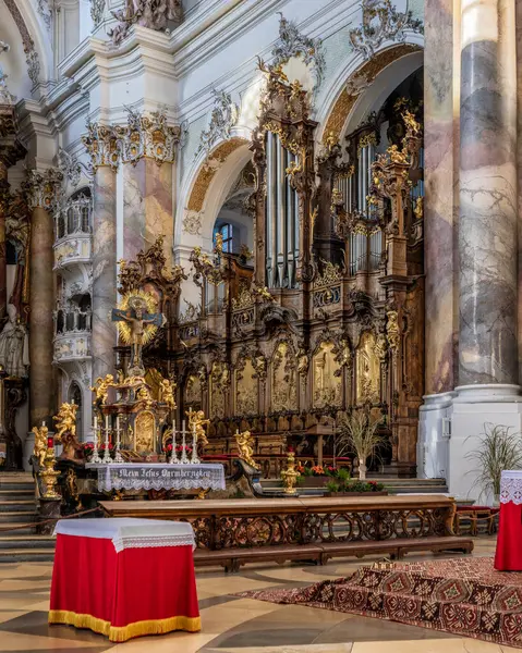 Ottobeuren, Bavyera, Almanya 'daki Basilica St. Alexander ve Theodore