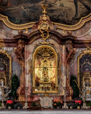 Ottobeuren, Bavyera, Almanya 'daki Basilica St. Alexander ve Theodore