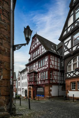 Eski Marburg, Hesse, Almanya 'daki güzel eski mimari