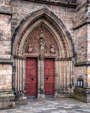 Eski Marburg, Hesse, Almanya 'daki güzel eski mimari