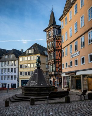 Eski Marburg, Hesse, Almanya 'daki güzel eski mimari