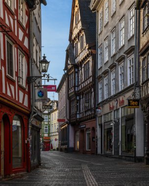 Eski Marburg, Hesse, Almanya 'daki güzel eski mimari