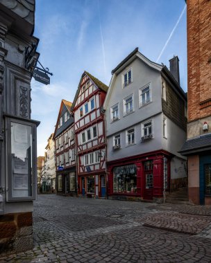 Eski Marburg, Hesse, Almanya 'daki güzel eski mimari