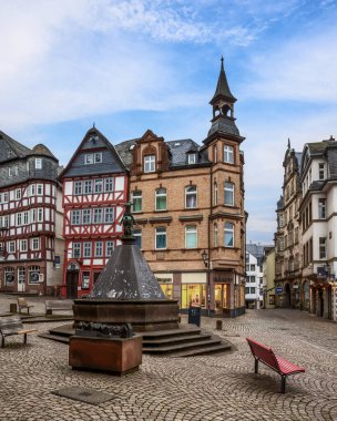 Eski Marburg, Hesse, Almanya 'daki güzel eski mimari