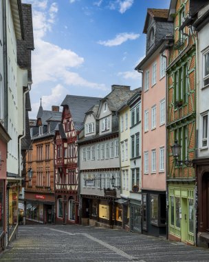 Eski Marburg, Hesse, Almanya 'daki güzel eski mimari