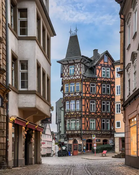 Eski Marburg, Hesse, Almanya 'daki güzel eski mimari