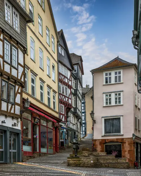 Eski Marburg, Hesse, Almanya 'daki güzel eski mimari