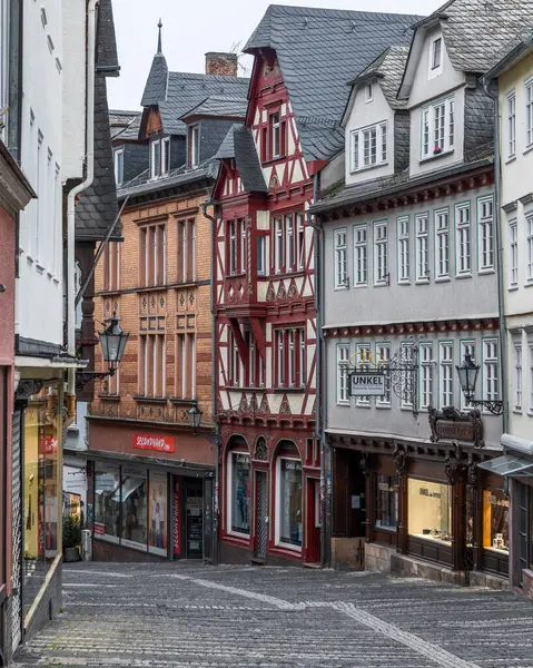 Eski Marburg, Hesse, Almanya 'daki güzel eski mimari