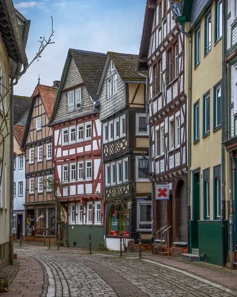 Eski Marburg, Hesse, Almanya 'daki güzel eski mimari