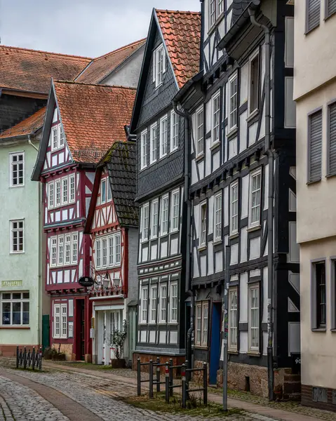 Eski Marburg, Hesse, Almanya 'daki güzel eski mimari