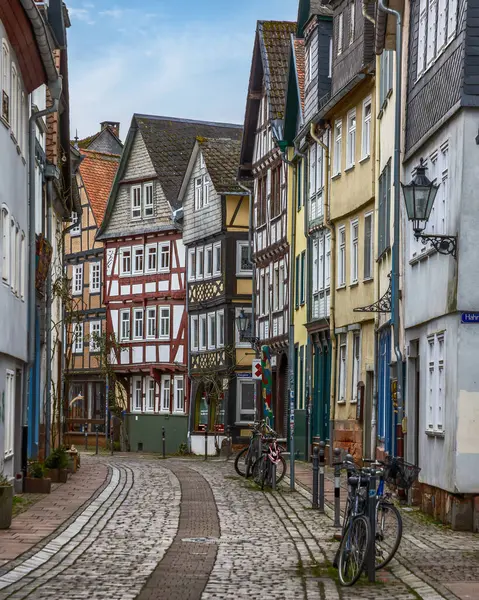 Eski Marburg, Hesse, Almanya 'daki güzel eski mimari