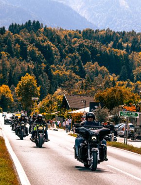 Villach, Austria - 2022 September 4 : European Bike Week, Harley Treffen Faaker See.  