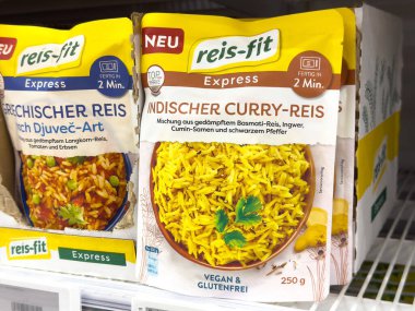 Reis-fit Hint köri ekspresi vegan glütensiz pirinç paketlenmiş kolaylık.