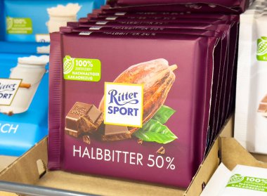 Markette Ritter Sporu% 50 çikolata sergisi.