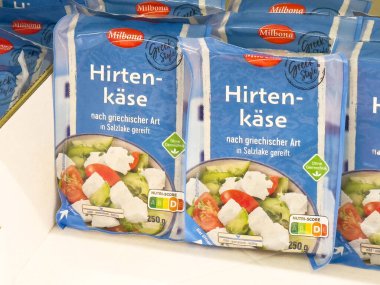 Milbona Yunan usulü, beslenme puanı ambalajlı kirpi peyniri.